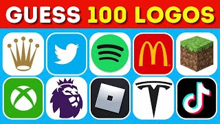 Guess The Logo in 3 Seconds | 100 Famous Logos