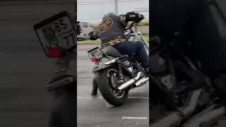 Крутой дрифт на Харлее Drift FXR #moto #harleydavidson #fxr #stunt #drift #