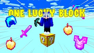 MInecraft but this is One lucky block | LIVESTREAM