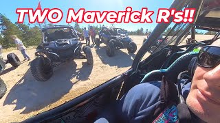 2 Maverick R's: Cat & Mouse in the Dunes with Turbo S, X3's @ Coos Bay Dunes, Oregon