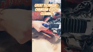 great way to clean your chainsaw clutch