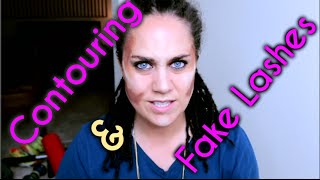 Lesbian Tries Contouring & Fake Lashes