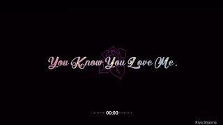 You Know You Love Me ❤ I Know You Care 💝 | Justin Bieber | Baby Song Status | JB New Whatsapp Status