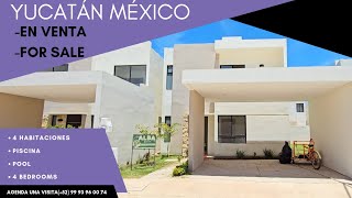 Yucatán, bellas y grandes casas con 4 habitaciones-It has beautiful and large houses with 4 bedrooms