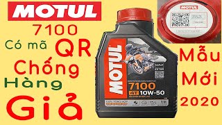 Nhớt motul 7100 mẫu mới - Cách kiểm tra nhớt motul Chính Hãng !