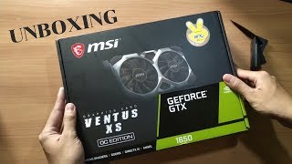 MSI Geforce GTX 1650 4GB DDR5 - Ventus XS | Unboxing Indonesia cyxor