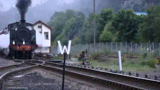 The Strathspey Railway`s Wemyss No 17 "Braeriach", leaving Aviemore for Boat of Garten.