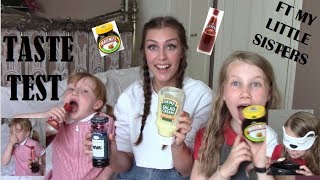 TASTE TEST! FT MY LITTLE SISTERS! HILARIOUS!!!