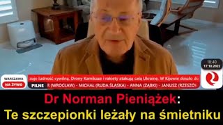 Dr genetyki, professor Norman Pieniążek, pracownik CDC, n.t. preparatów mRNA.