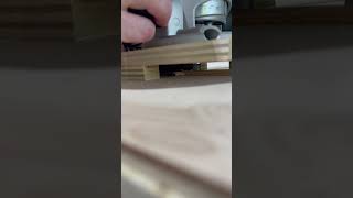 Made a router jig to flush up material to a flat surface.  #woodworking #diy