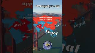 VPN legality in Asia #shorts #geography #countries