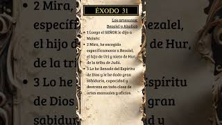 Éxodo 31, 1-3 #dios #biblia #versiculodeldia