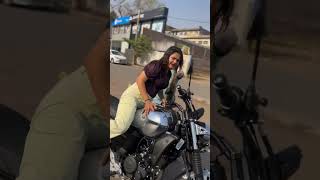 Indian girl bike rider || girl riding video || bike rider Indian || princi sanju 99 new bike riding