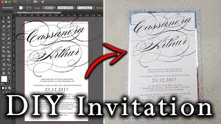 How to create an Invitation in Illustrator from start to finish | DIY Modern Wedding Invitations