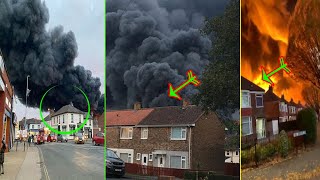 Huge fire in west Hull sends smoke over city