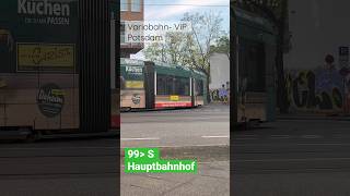 Die Linie 99 fährt mit einer Variobahn in das Wendedreieck Daimlerstraße | ÖPNVinBB | #shorts