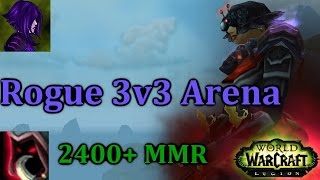 Ω Sativ | Mutilate 3v3 Versus Rank One Players [2400+ MMR] [Assassination Rogue] [7.0.3] [Legion]