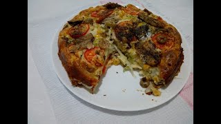 Torta de sardinha de liquidificador fácil e rápida