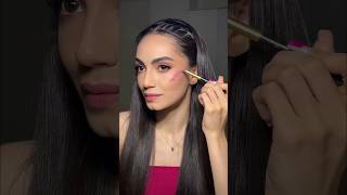 How to make your own liquid blush🤪 foundation + your favorite lipstick #shorttips #makeuptutorial