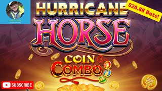 Coin Combo Hurricane Horse Slot. $20 Bet! Fill the pot! Rainy Day Slot Winning with Loud & Local.