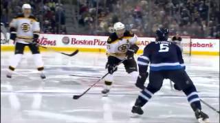 Brad Marchand Sweet Backhand Goal vs Winnipeg Jets 2/17/13