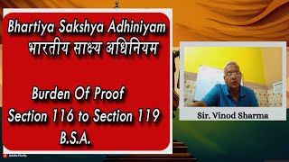 Lecture 23 | Burden of Proof | सबूत का भार किस पर है | Indian Evidence Act 2023 #indianlaw