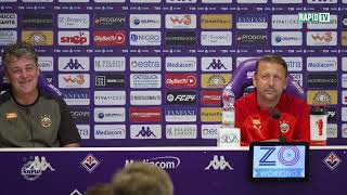 Die Pressekonferenz vor dem Spiel in Florenz | SK Rapid Wien