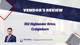 Live Vendor's Review Over ZOOM - 352 Highlander Drive, Craigieburn