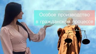 Лекция 12. Особое производство в гражданском процессе