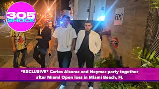 *EXCLUSIVE* Carlos Alcaraz and Neymar party in Miami by @305shock