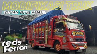 Red Ferrari Modifikasi Ciri Khas Santoso Putra Karoseri ⁉️#santosoputrakaroseri #karoserijawatimur