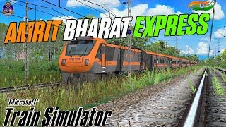 🔥 FIRST LOOK: Experience the Amrit Bharat Express in MSTS! 🚂 | Indian Train Simulator Gameplay