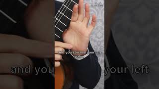 Fixing Left Hand Guitar Mistakes: Hide Your Palm for Success! #shorts  #classicalguitarshed  #guitar