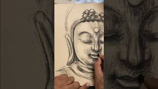 Buddha charcoal sketch #buddhadrawing #buddhasketch #buddhaart #artshorts #shortsfeed #shortsviral