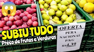 Subiu tudo! Preço das frutas e verduras no mercado Brasileiro