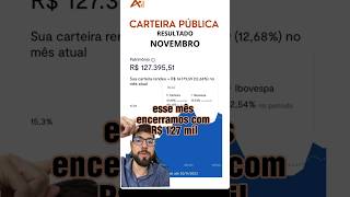 Resultado da carteira pública de Novembro /23 #investing #investimentos