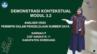 DEMONSTRASI KONTEKSTUAL MODUL 3.2 PEMIMPIN DALAM PENGELOLAAN SUMBER DAYA