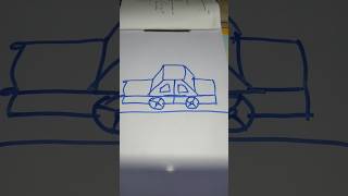 Car drawing easy trick#art mini wood toy/wood working art skills/hand craft ideas #shorts