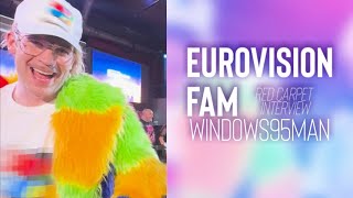 Windows95man - “No Rules!” (Finland 🇫🇮) Interview | PrePartyES Redcarpet | Eurovision Fam