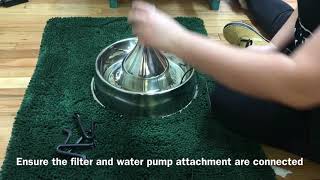 How to assemble a 360' water fountain