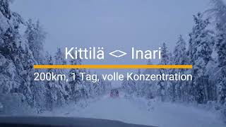 200km von Kittilä nach Inari in der Polarnacht - Winter Camping / Land Rover NEW Defender