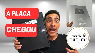 CHEGOU a placa do YouTube de 100 mil inscritos!