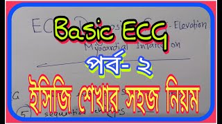 Basic ECG | ইসিজি শেখার সহজ নিয়ম | পর্ব-২ | #ecg #chest #basic #myocardialinfarction