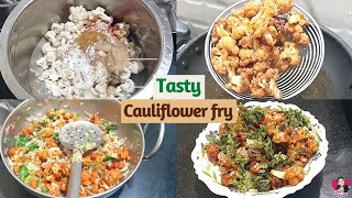 How to make Cauliflower Fry recipe | Cauliflower fry | how to make cauliflower fry | ushadiaries