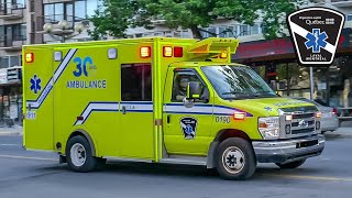 Montréal/West Island | Urgences-Santé Ambulances Responding to Emergency Calls With Lights & Siren