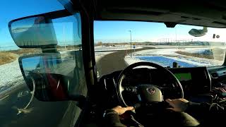 POV Driving SCANIA 450S in Sweden