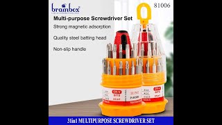 81006 Multifunction Screwdriver Obeng Set Toolkit 31in1 Obeng Service Mini Reparasi HP Kacamata