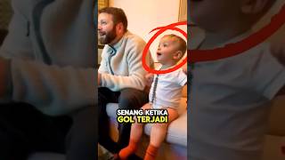 Tingkah Lucu Bayi Ketika Nonton Bola