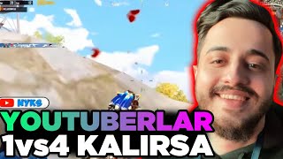 VURAL ÜZÜL - ROZY "YOUTUBERLAR 1vs4 KALIRSA / PUBG MOBİLE" İZLİYOR.