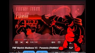 FNF Mario's Madness V2 - PARANOIA V3 PLAYABLE